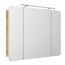 LED-Spiegelschrank 'Milano' braun 109,9 x 78 x 15,8 cm