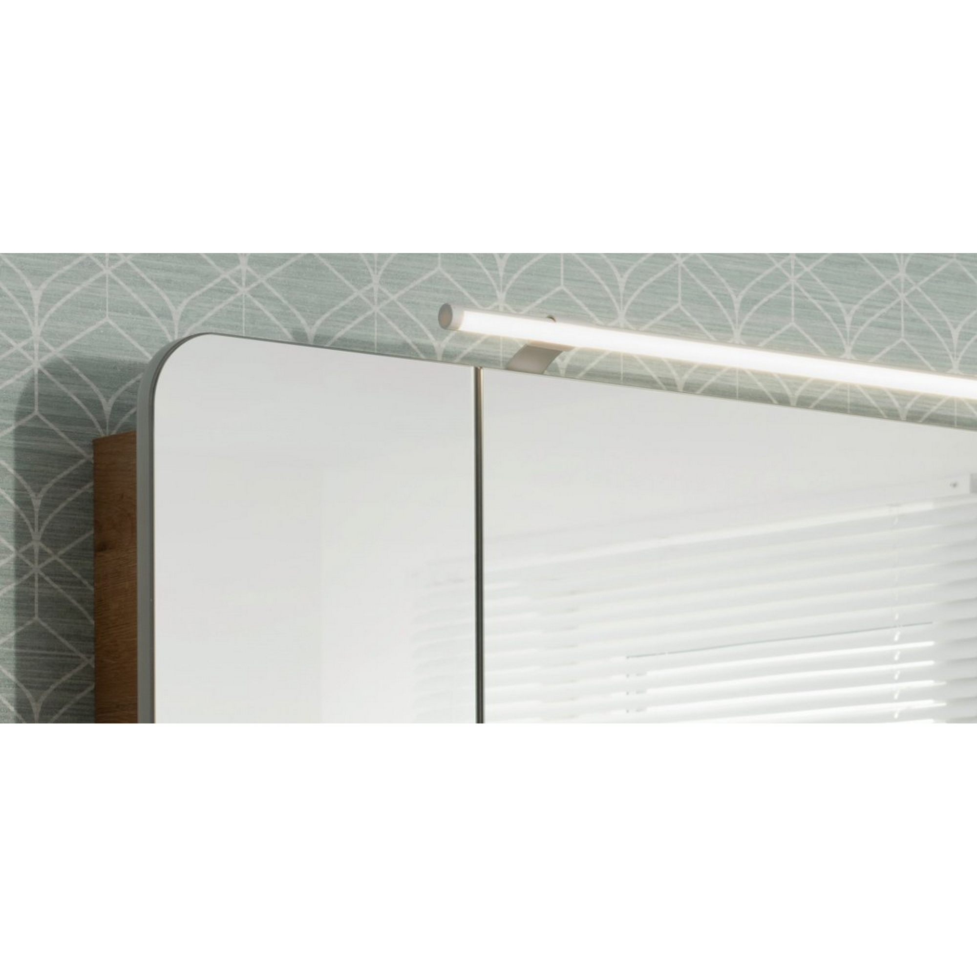 LED-Spiegelschrank 'Milano' braun 109,9 x 78 x 15,8 cm