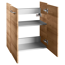 Waschbeckenunterschrank 'Milano' braun foliert 52 x 61 x 27,5 cm