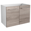 Waschbeckenunterschrank 'Lima' weiß, braun 59 x 42 x 33 cm