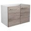 Waschbeckenunterschrank 'Lima' weiß, braun foliert 60 x 42 x 35 cm