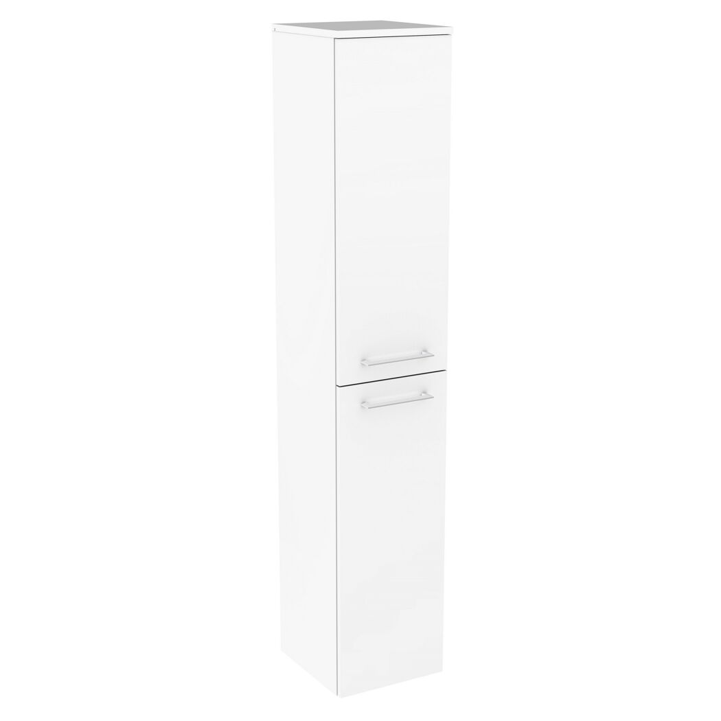 Weißer Hochschrank mit zwei Türen