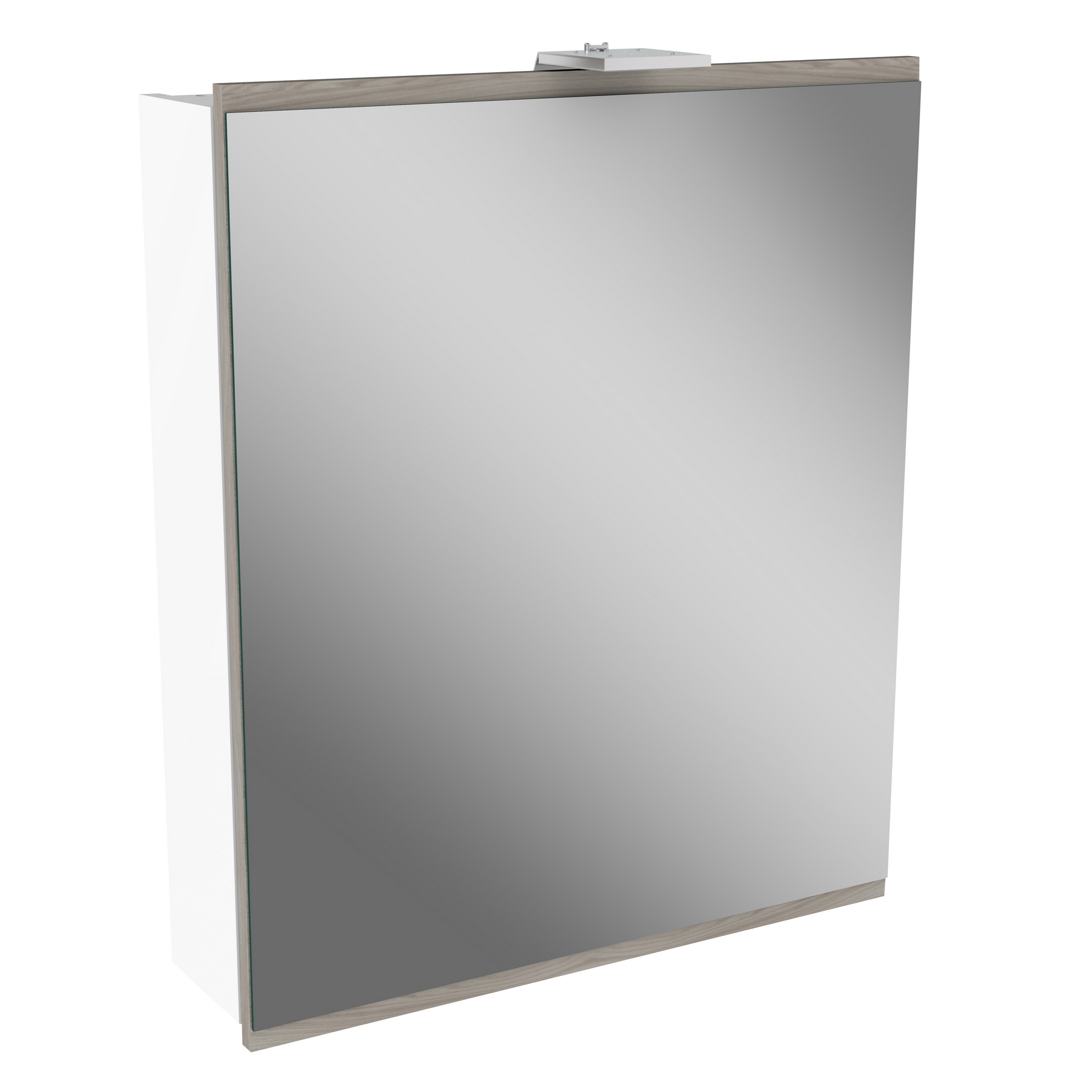 LED-Spiegelschrank \'Lima\' weiß/steinesche 60 x 71,2 x 15,3 cm