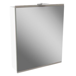 LED-Spiegelschrank 'Lima' weiß/steinesche 60 x 71,2 x 15,3 cm