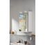 LED-Spiegelschrank 'Lima' weiß 80 x 71,2 x 15,3 cm