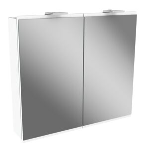 LED-Spiegelschrank 'Lima' weiß 80 x 71,2 x 15,3 cm