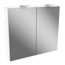 Verkleinertes Bild von LED-Spiegelschrank 'Lima' weiß 80 x 71,2 x 15,3 cm