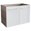 Waschbeckenunterschrank 'Lima' braun, weiß 59 x 42 x 33 cm
