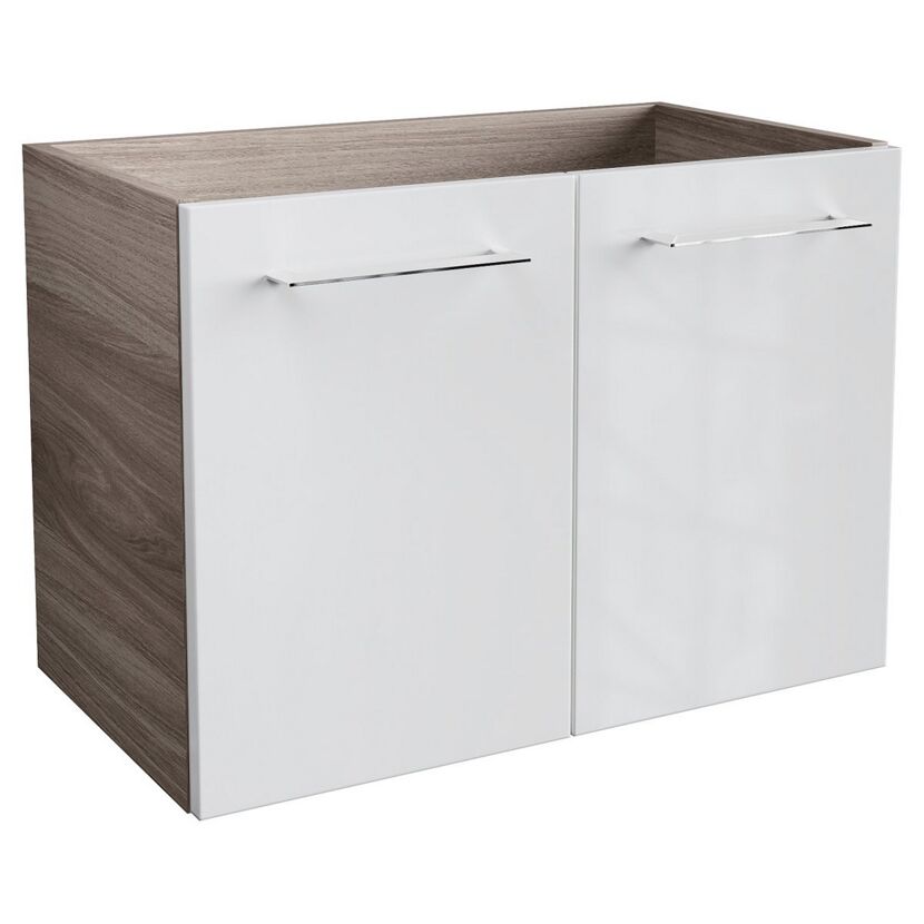 Waschbeckenunterschrank 'Lima' braun, weiß 59 x 42 x 33 cm
