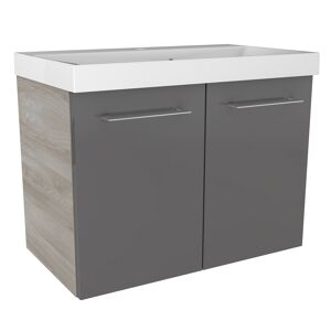 Waschtisch-Unterbau 'Lima' Steinesche/grau 60 x 42 x 35 cm