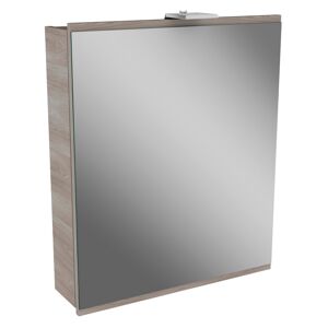 LED-Spiegelschrank 'Lima' braun 60 x 71,2 x 15,3 cm