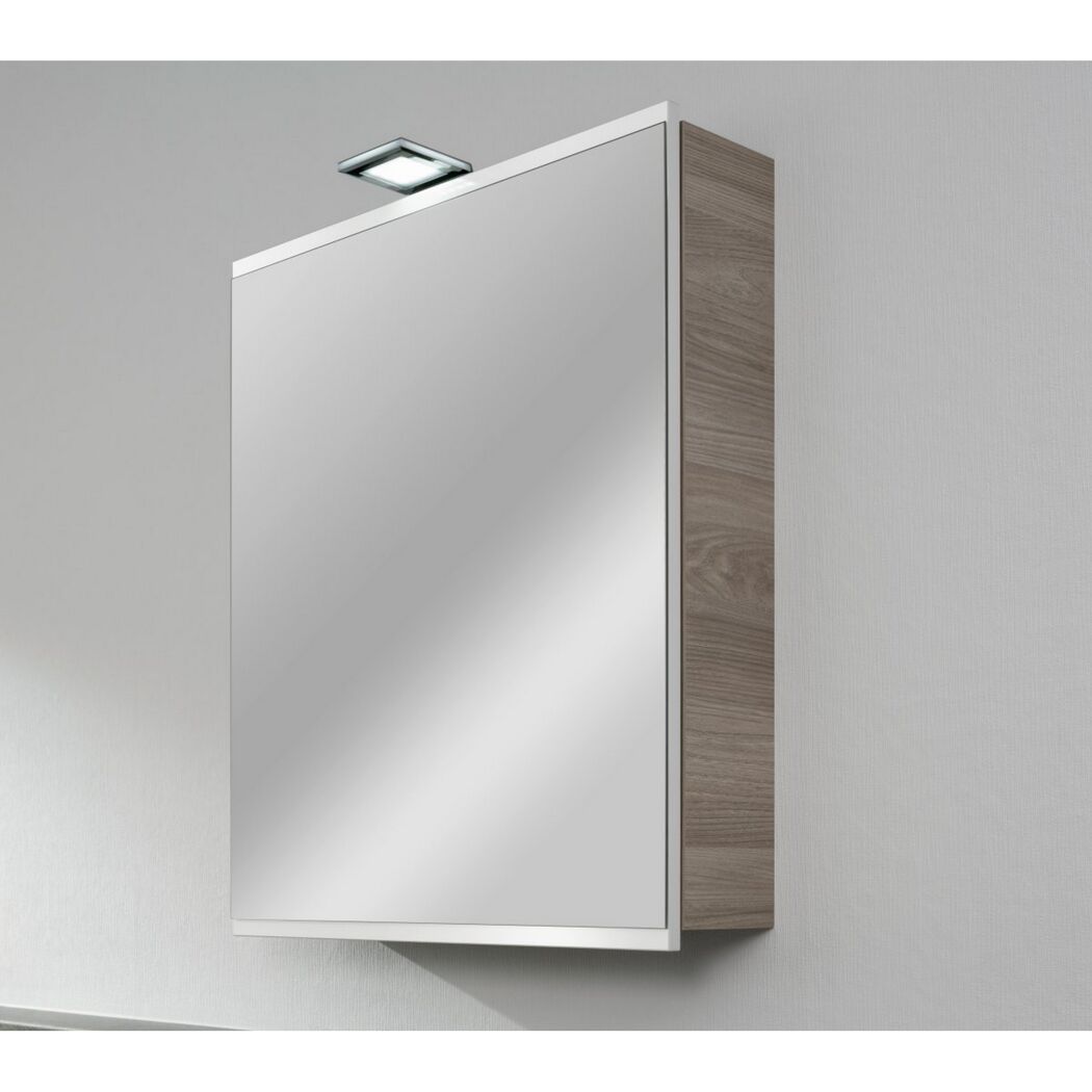 Badezimmerspiegel mit Lampe
