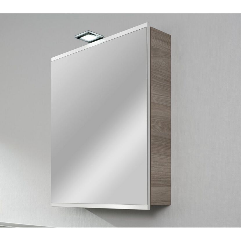 Badezimmerspiegel mit Lampe