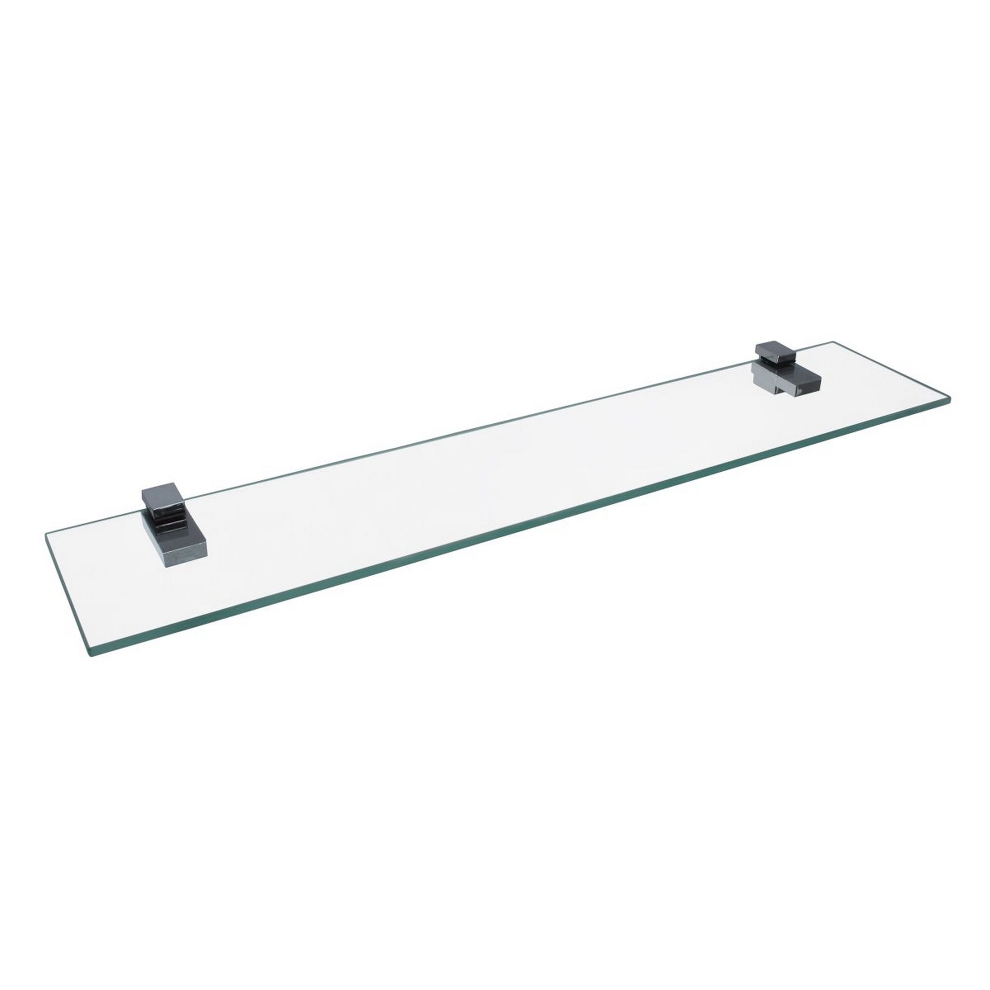 Glasablage mit zwei Halterungen zur Wandmontage