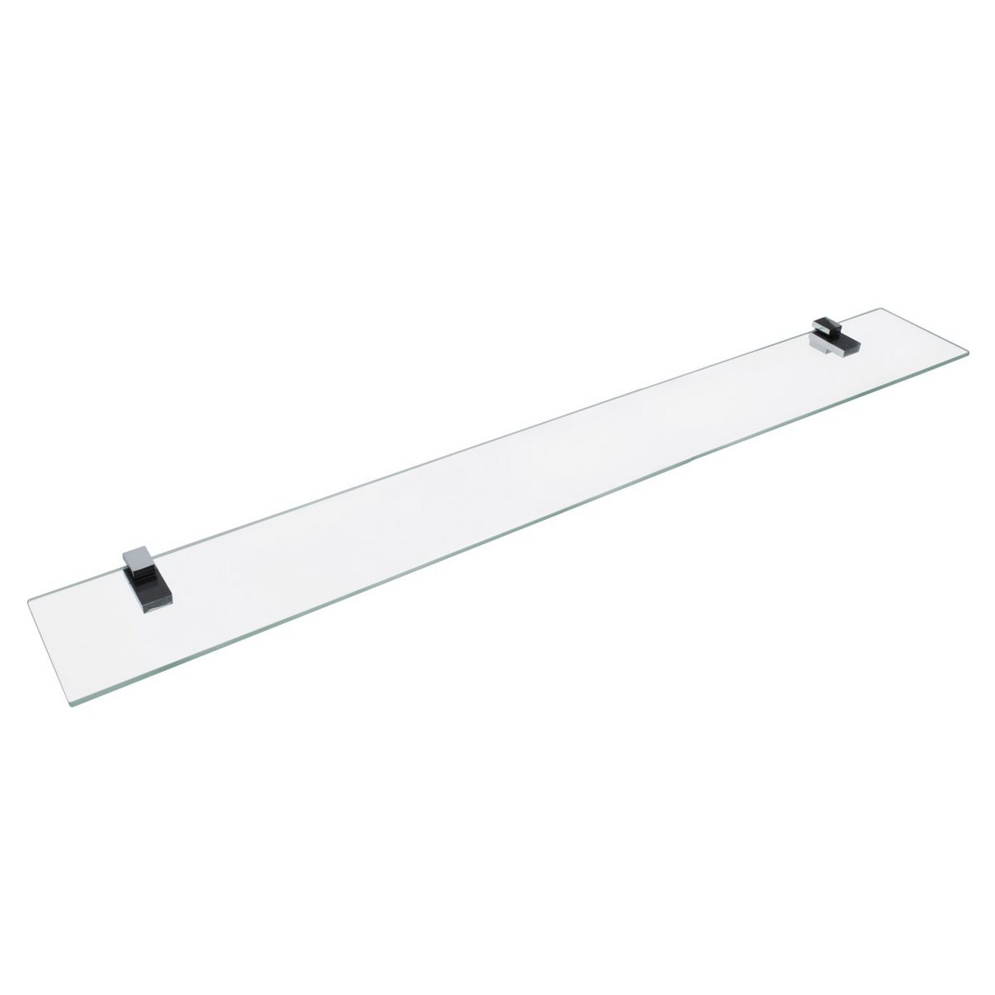 Glasablage mit zwei Halterungen zur Wandmontage