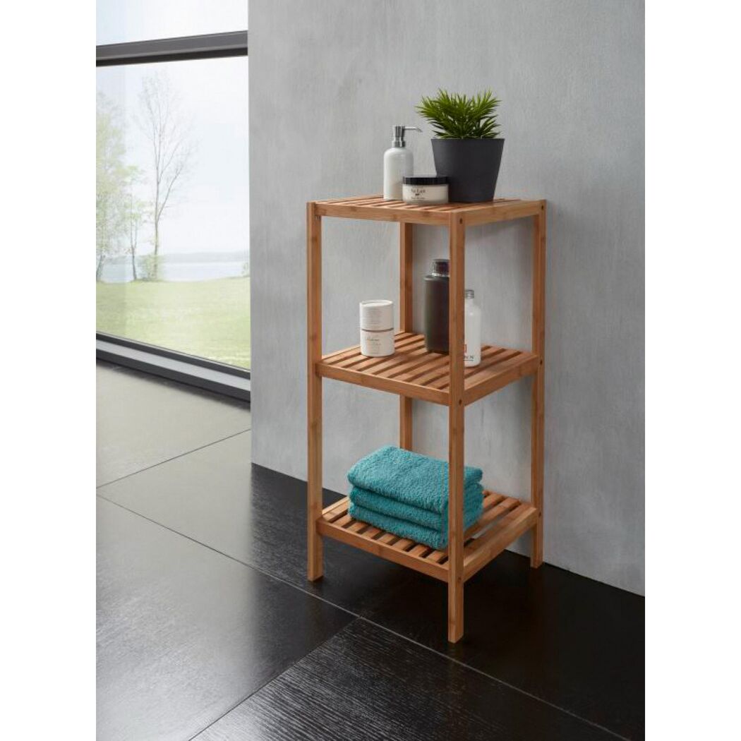 Badregal braun 34 x 80 x 33 cm