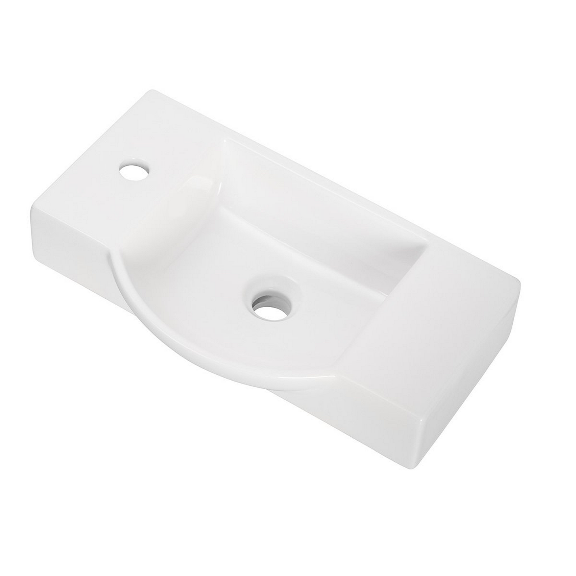 Waschbecken 'SBC' weiß 54,5 x 14,5 x 31,7 cm für Gäste-WC + product picture