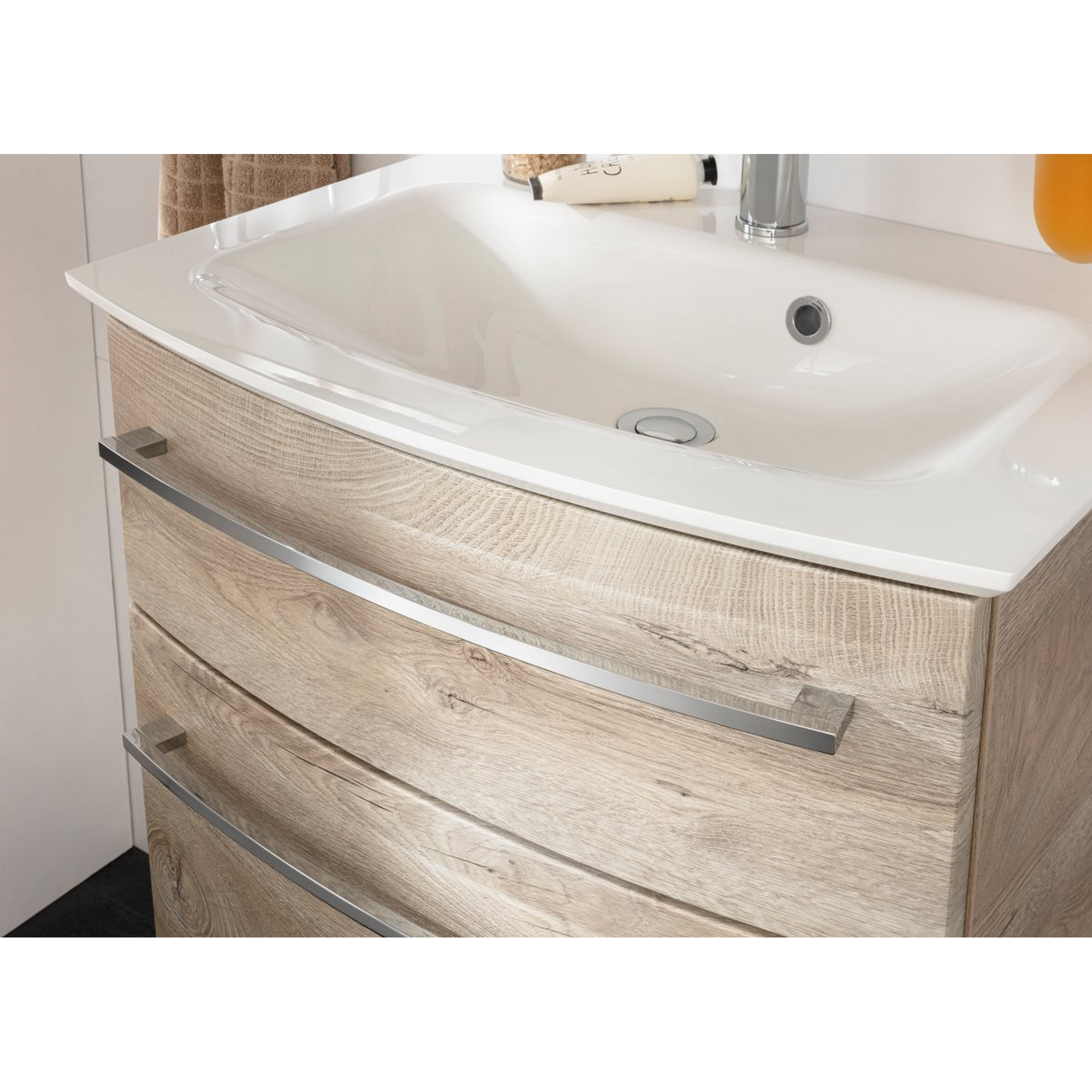 Waschbecken mit Unterschrank 'B.Style' braun 63,2 x 54,3 x 46 cm 2-teilig + product picture