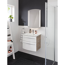 Waschbecken mit Unterschrank 'B.Style' braun, weiß glänzend 63,2 x 54,3 x 46 cm