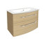 Waschbecken mit Unterschrank 'B.Style' braun 83,2 x 54,3 x 46 cm