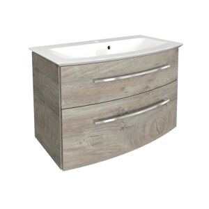 Waschbecken mit Unterschrank 'B.Style' braun 83,2 x 54,3 x 46 cm