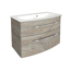 Waschbecken mit Unterschrank 'B.Style' braun 83,2 x 54,3 x 46 cm