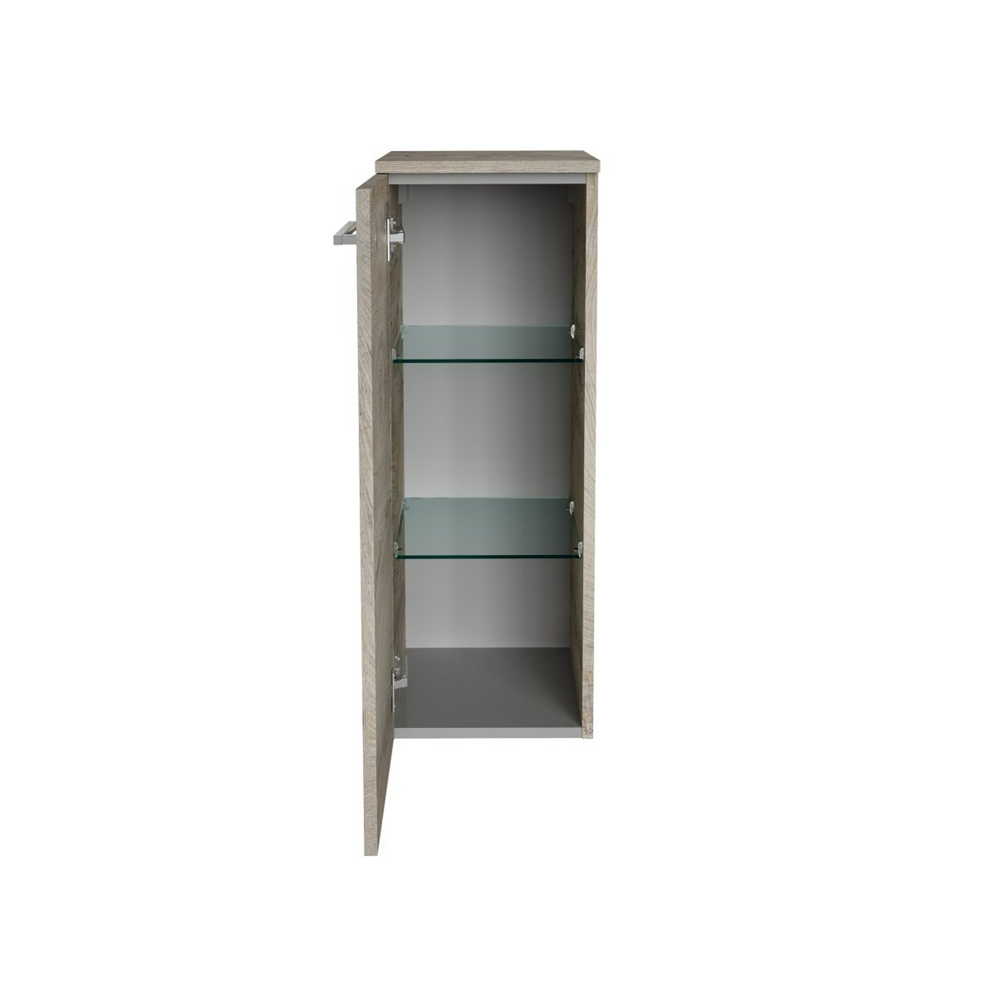 Unterschrank 'B.Style' braun matt 30,2 x 82,6 x 32 cm links + product picture