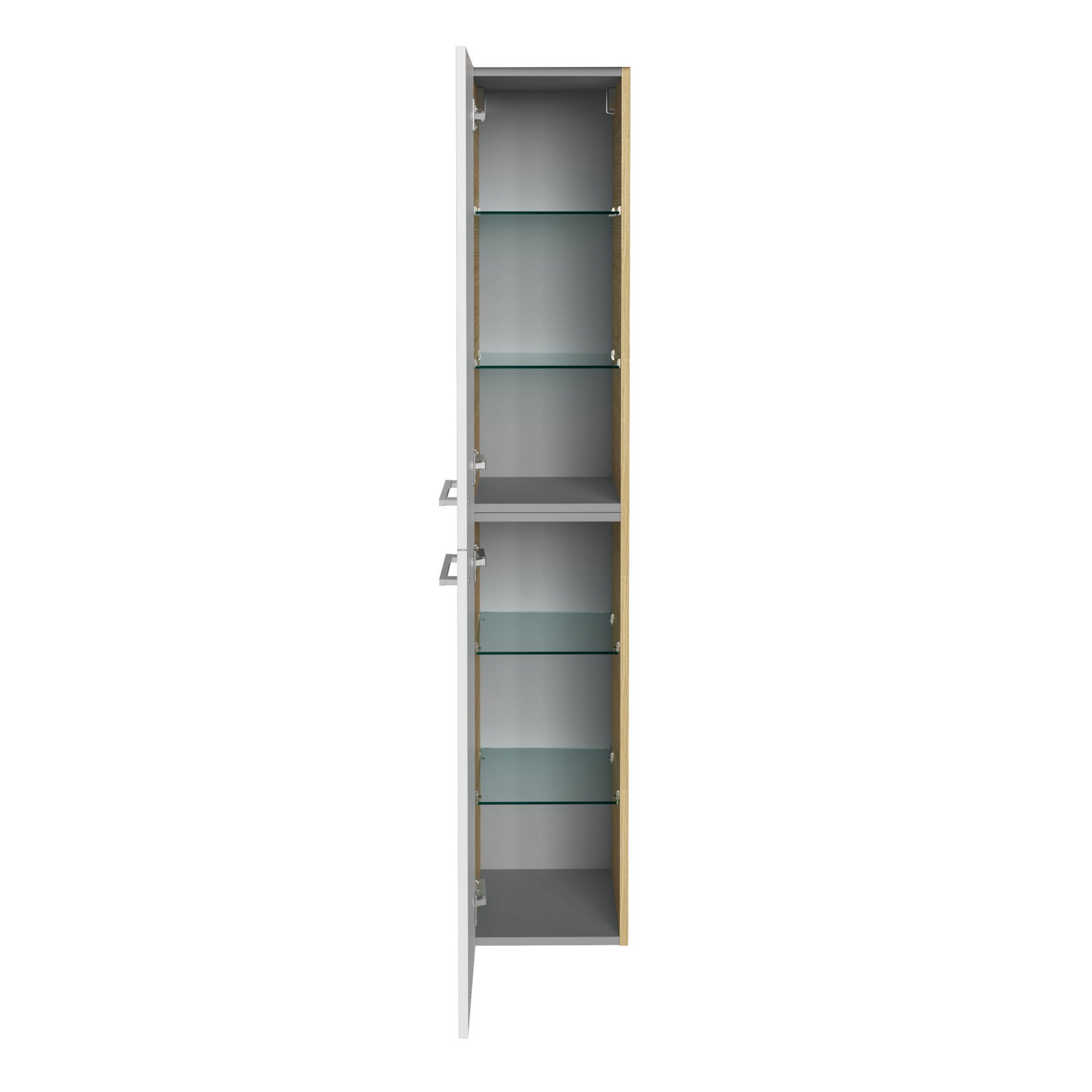 Hochschrank 'B.Style' sandeiche, weiß 30 x 162 x 31,6 cm links + product picture