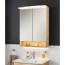 LED-Spiegelschrank 'B.Style' braun 60 x 81,2 x 15,3 cm