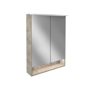 LED-Spiegelschrank 'B.Style' braun 60 x 81,2 x 15,3 cm