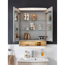 LED-Spiegelschrank 'B.Style' braun 60 x 81,2 x 15,3 cm