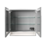LED-Spiegelschrank 'B.Style' weiß 80 x 81,2 x 15,3 cm