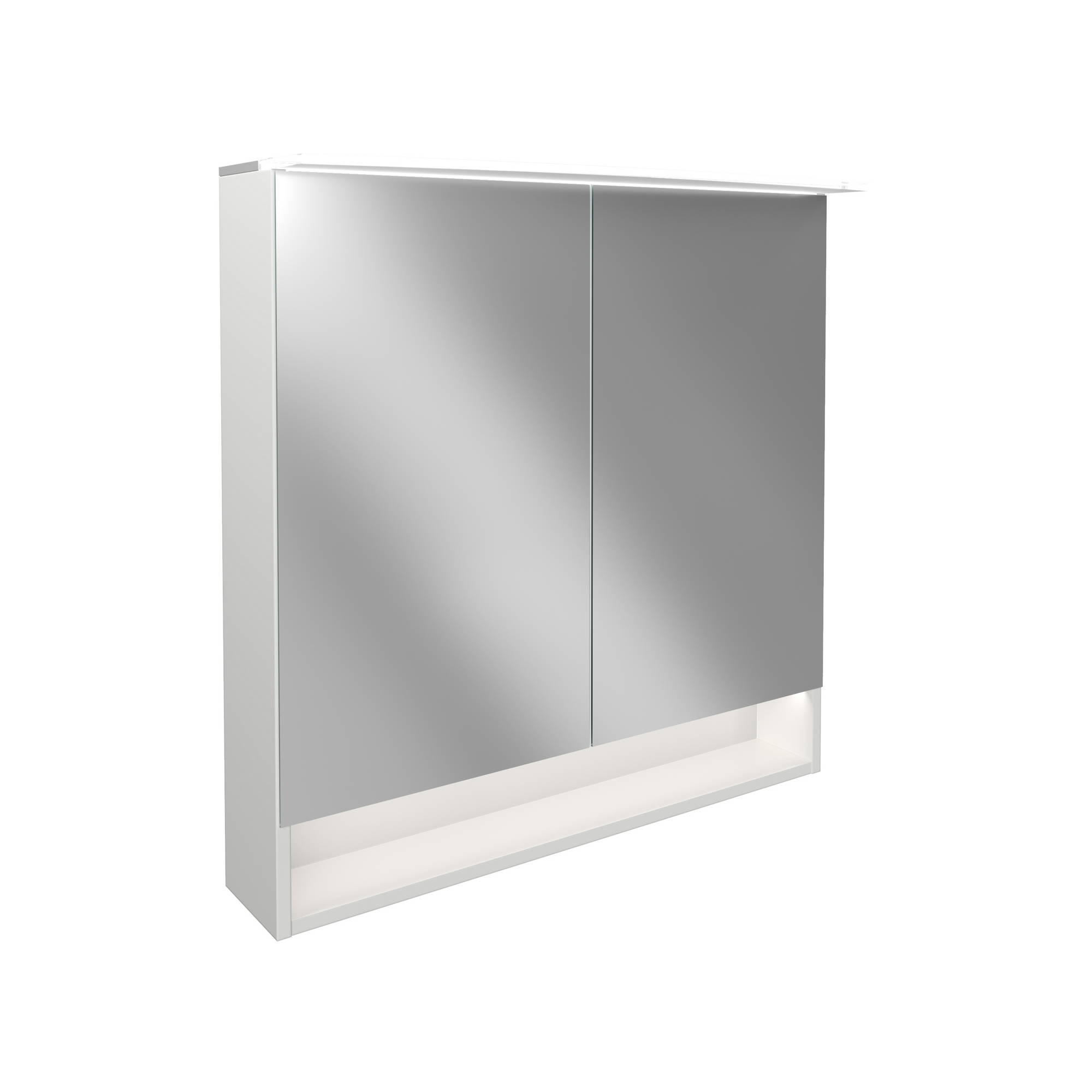 LED-Spiegelschrank 'B.Style' weiß 80 x 81,2 x 15,3 mm