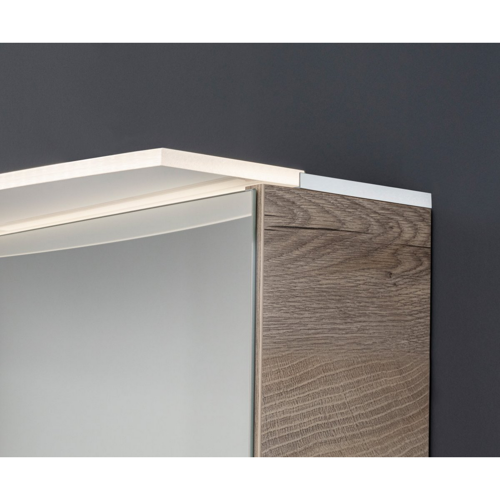 LED-Spiegelschrank 'B.Style' nature oak 80 x 81,2 x 15,3 mm + product picture