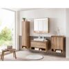 Modernes Badezimmer mit hellen Holzmöbeln