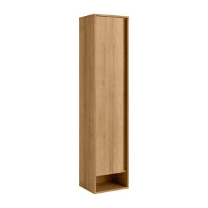 Hochschrank 'Natura' braun matt 38 x 166,5 x 32 cm links