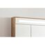 weißer Kleiderschrank mit LED-Beleuchtung