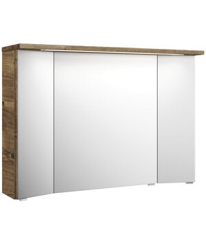 LED-Spiegelschrank 'Primo' braun 105 x 72 x 20 cm