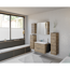 Midischrank 'Primo' braun foliert 30 x 109 x 33 cm