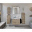 Midischrank 'Primo' braun foliert 30 x 109 x 33 cm