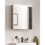 LED-Spiegelschrank 'Denver' braun 60 x 68,5 x 16 cm