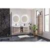 Modernes Badezimmer mit Doppelwaschbecken und Dusche
