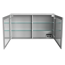 LED-Spiegelschrank 'Oxford' weiß 120,2 x 69,6 x 20 cm