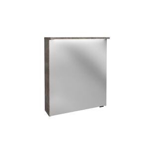 LED-Spiegelschrank 'Oxford' braun 60,2 x 69,6 x 20 cm