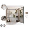 Badezimmerschrank OXFORD mit Spiegel, LED und Steckdose