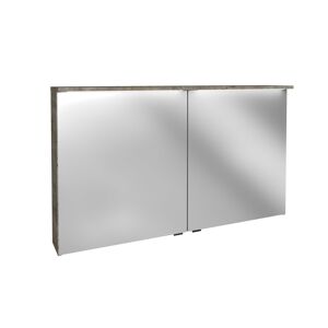 LED-Spiegelschrank 'Oxford' braun 120,2 x 69,6 x 20 cm
