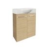 Waschbeckenunterschrank mit Aufsatzwaschbecken
