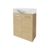 Waschbeckenunterschrank mit Aufsatzwaschbecken