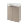 Waschbeckenunterschrank mit Aufsatzwaschbecken