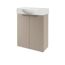 Waschbeckenunterschrank mit Aufsatzwaschbecken